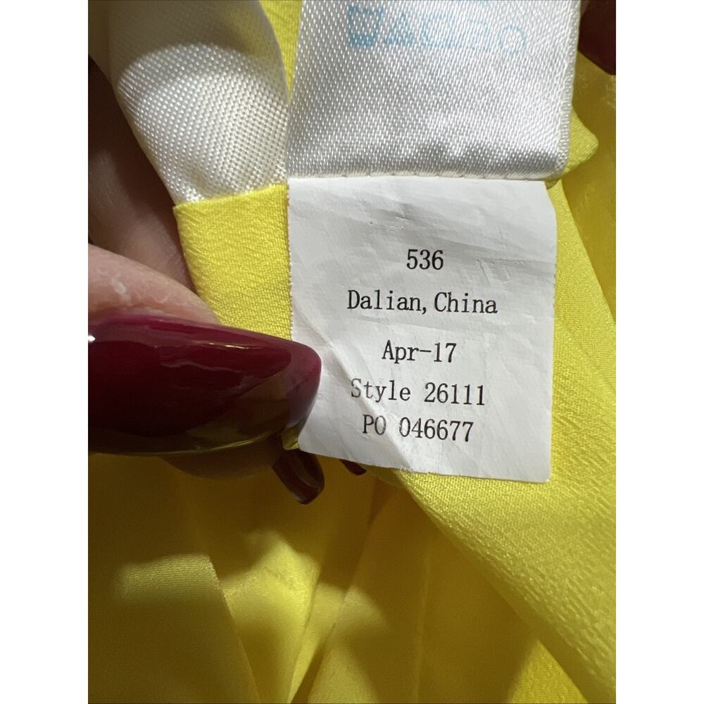 Lilly Pulitzer Pearl Sweet Tarty Yellow White Lace Shift Dress Size 6 - Picture 11 of 13
